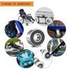 10PCS 608 2RS /608ZZ Ball Bearings – Bearing Steel and Double Rubber Sealed Miniature Deep Groove Ball Bearings