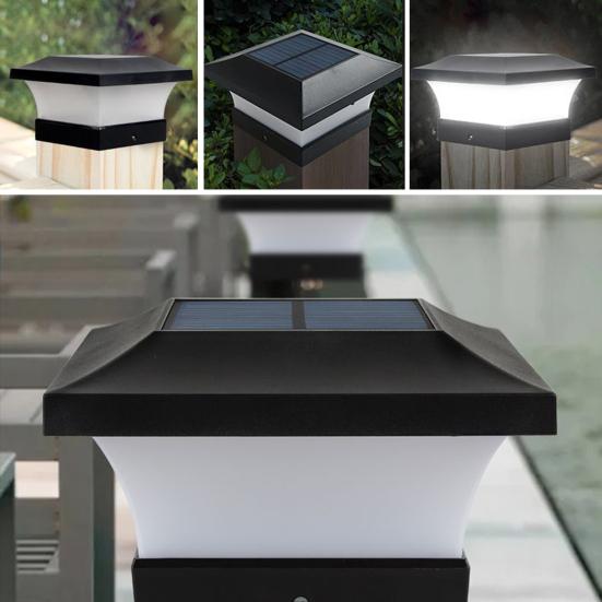 Солнечный светильник на столбе, водонепроницаемый уличный солнечный светильник, солнечный светильник на столбе для ограждения террасы, сада, патио, крыльца, украшения