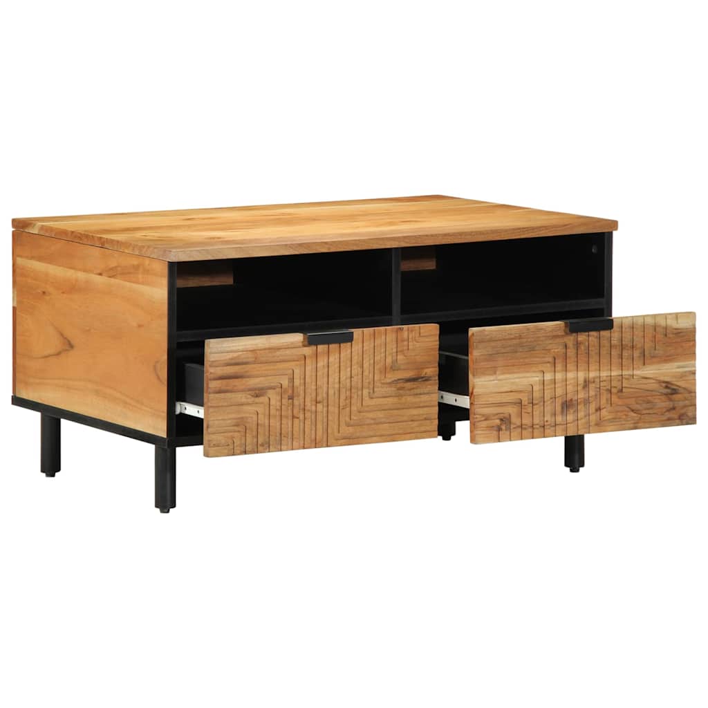 Coffee Table 80 x 54 x 40 cm Solid Wood Acacia