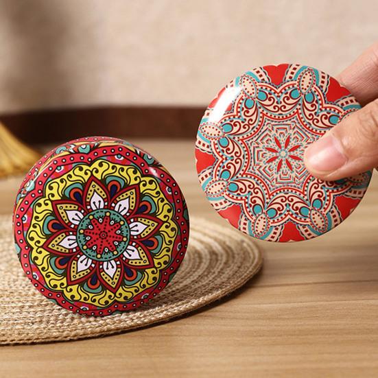 Yousheng Этнический Стиль Банка для Хранения Конфет Винтажная Жестяная Банка Многоцелевой Контейнер из Жести для Ювелирных Изделий Сахара Чайных Листьев Кухонная Канистра для Декора