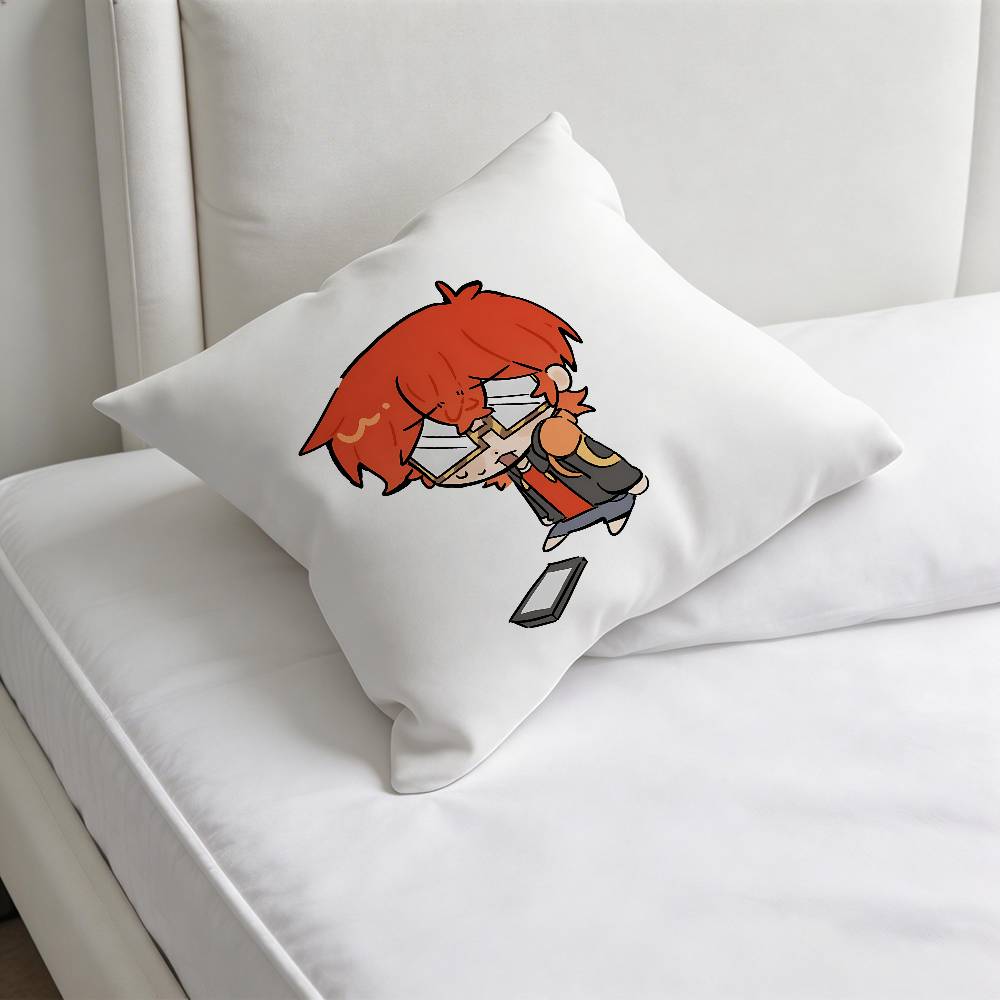 Mystic Messenger  Luciel Square Pillow Case Soft Decorative Throw Pillow Cover for Home Sofa Bed