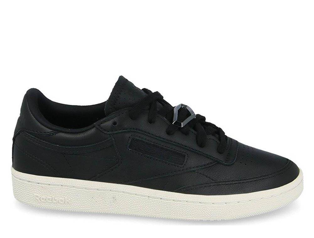 Buty sportowe damskie czarne Reebok Club C 85 Hardware (BS9596)