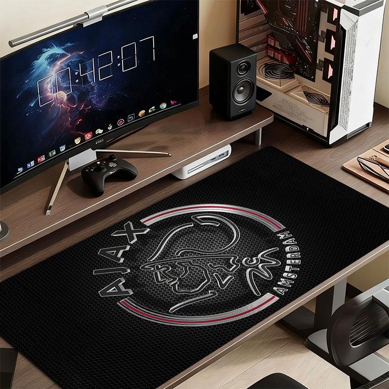 AFC Ajax Mouse Pad, Large Gaming Desk Mat, Non-slip XXL Mousepad for Laptop & Tablet, Mini PC Playmat with Stitched Edges