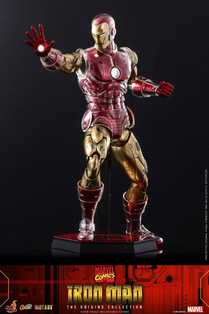 Comic Masterpiece DIECAST Origins Collection Marvel Comics Iron Man Scale Figure Red 1/6
