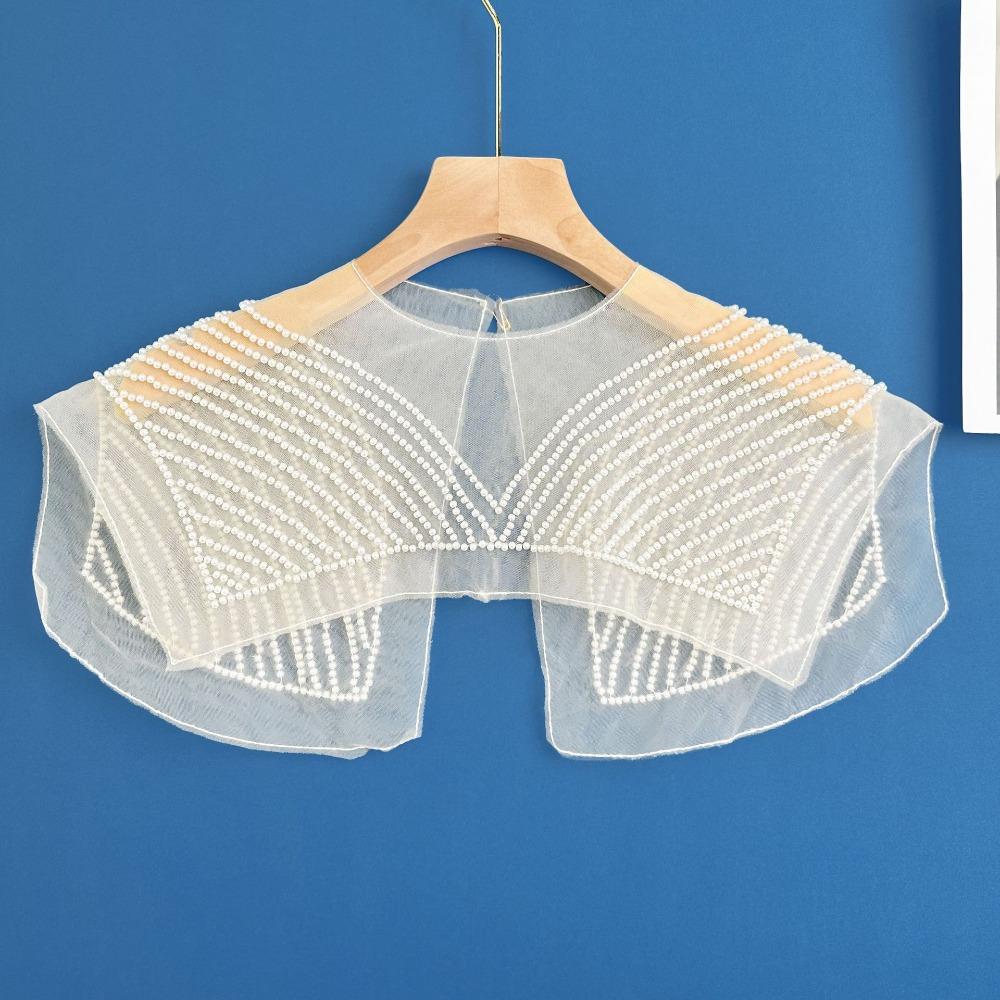 Шаль на шнуровке Шаль Динчжу Воротник-шаль Съемный воротник для рубашки Женский кружевной воротник