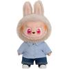 Новая плюшевая кукла POP MART LABUBU THEMONSTERS FLIPWITH ME, летние дикие трендовые фигурки 40 см PPMT-2407-0035