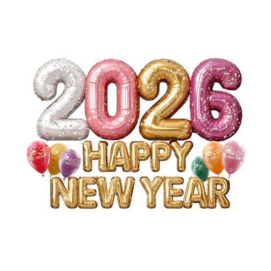 1/2 листа Наклейка на окно к Новому 2026 году Съемная Водонепроницаемая Статическая Наклейка на стекло С Новым годом Праздничное Фестивальное Украшение Декаль