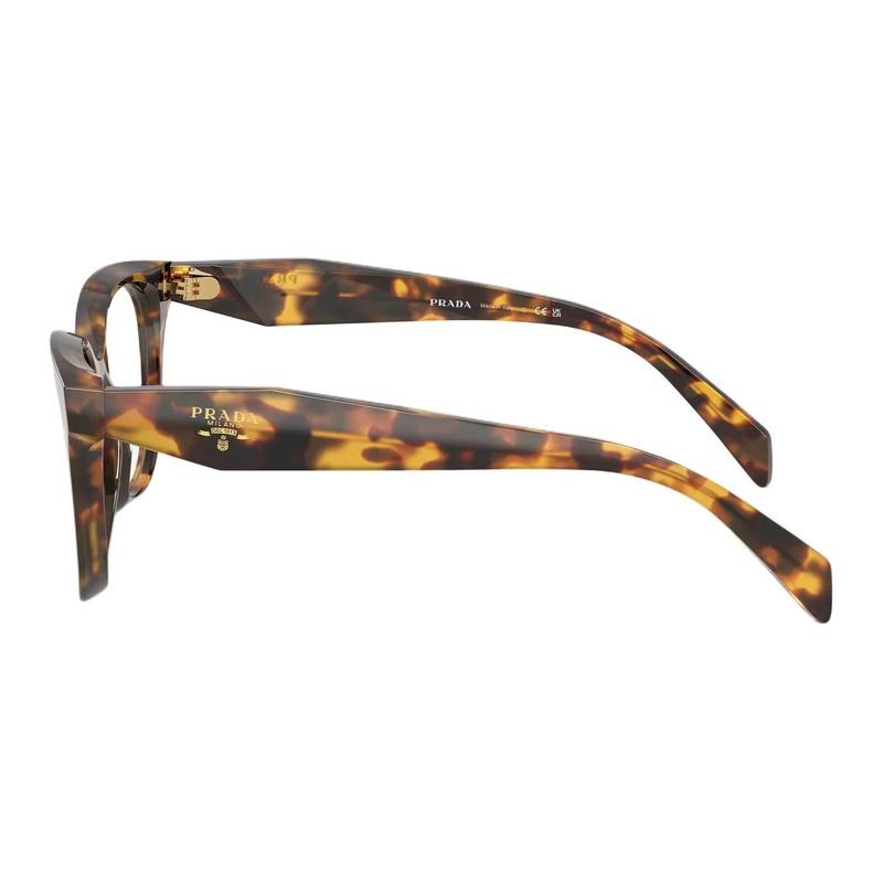 Prada Classic Letter Print Design Acetate Butterfly Optical Glasses Women's Brown