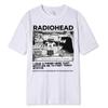 Radiohead T Shirt Men Vintage Classic Tees 100% Cotton Men's Clothing for Summer Hip Hop T Shirt Fashion Trend T-Shirt
