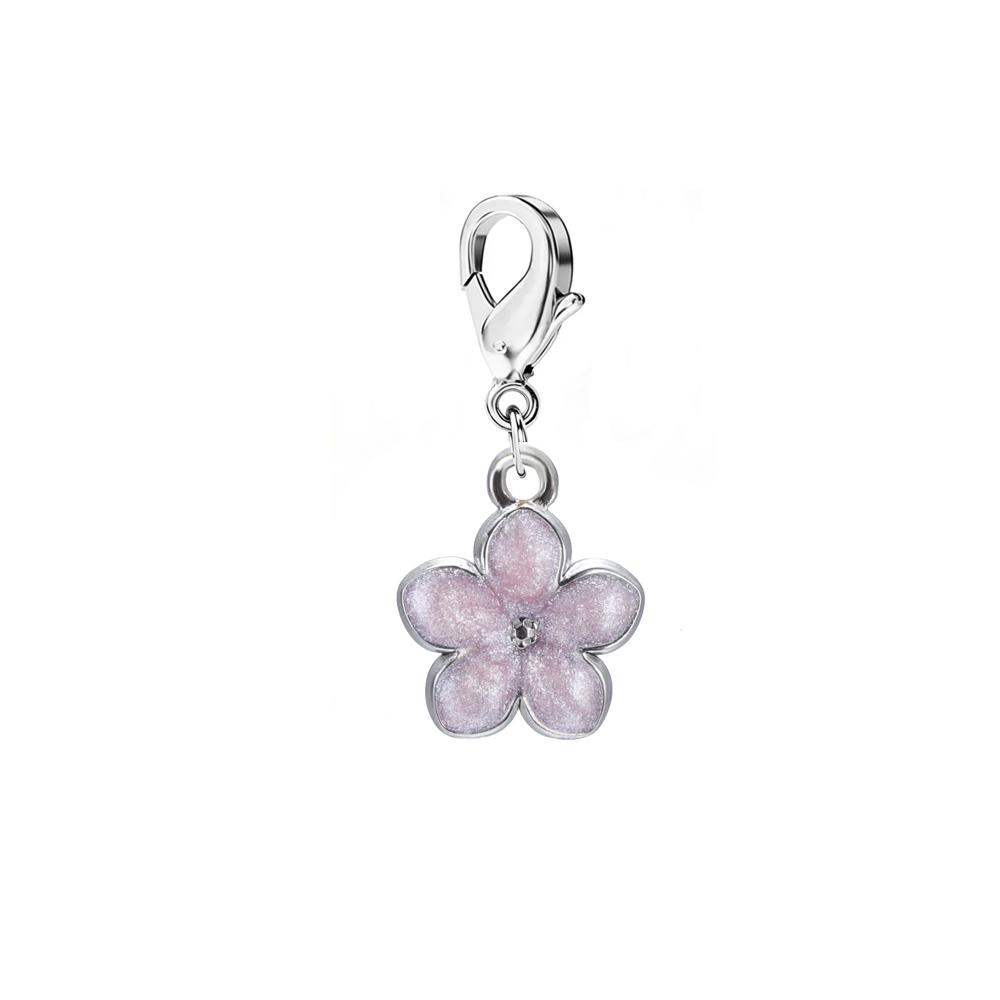 1pc Enamel Flower Charms for Jewelry Making Stainless Steel Gold Pendant for Earring Necklace Bracelet Accessories