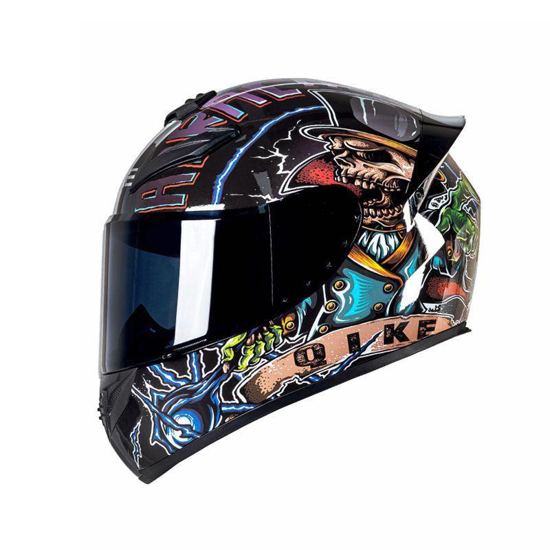 Full Face Motorcycle Helmet Men Women ABS Safety All Season Riding Scooter Electric Bike