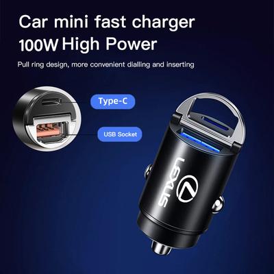 100 Вт QC3.0 PD Мини Автомобильное Зарядное Устройство Быстрая Зарядка Для Lexus IS250 RX330 Ct200h ES300h RX350 IS300h NX300h RX400h Автомобильное Зарядное Устройство от Прикуривателя