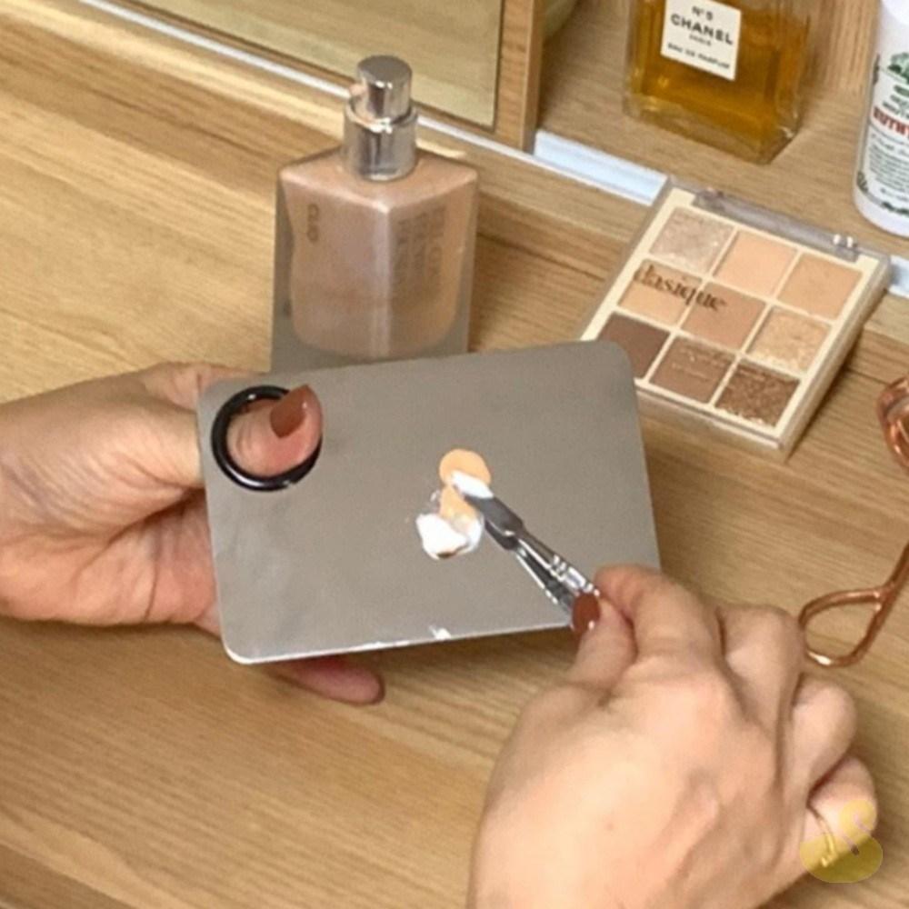 YS Makeup Palette Spatula Set Small Foundation Palette