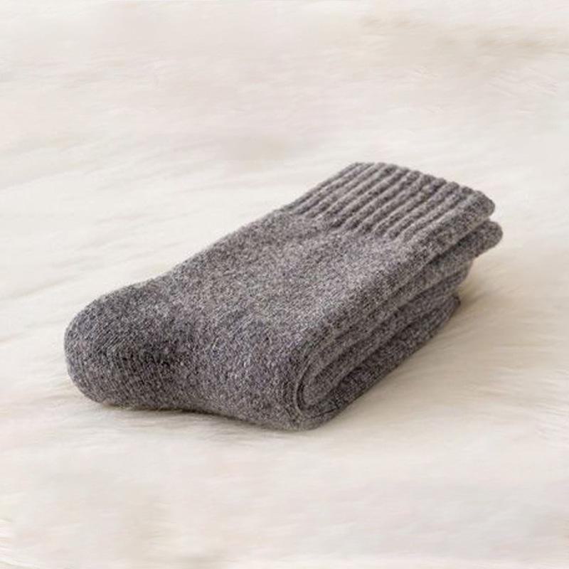 Мужские и женские носки из супертолстой шерсти - теплые носки средней длины из бархата и махровой ткани