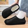 Fashion Winter Shoes for Men Women Fur Slippers for Men Kenner Waterproof Warm Plush Household Indoor Home Thick Sole Footwear Non-Slip