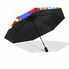 1pc Colorful Journey Super Mario Adventure Automatic 3-Fold Cartoon Practical Umbrella Design, Cute Cartoon Pattern, Portable Outdoor Umbrella, Perfec