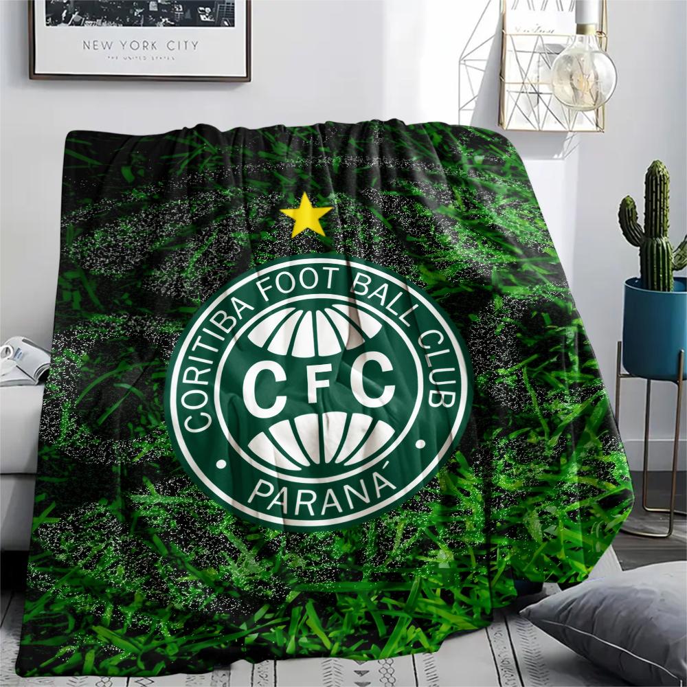 Coritiba Football Club,pattern Flannel Blanket, High quality Comfortable for All Seasons, Home Decor, Warmth and Comfort, Perfect for Gifts.