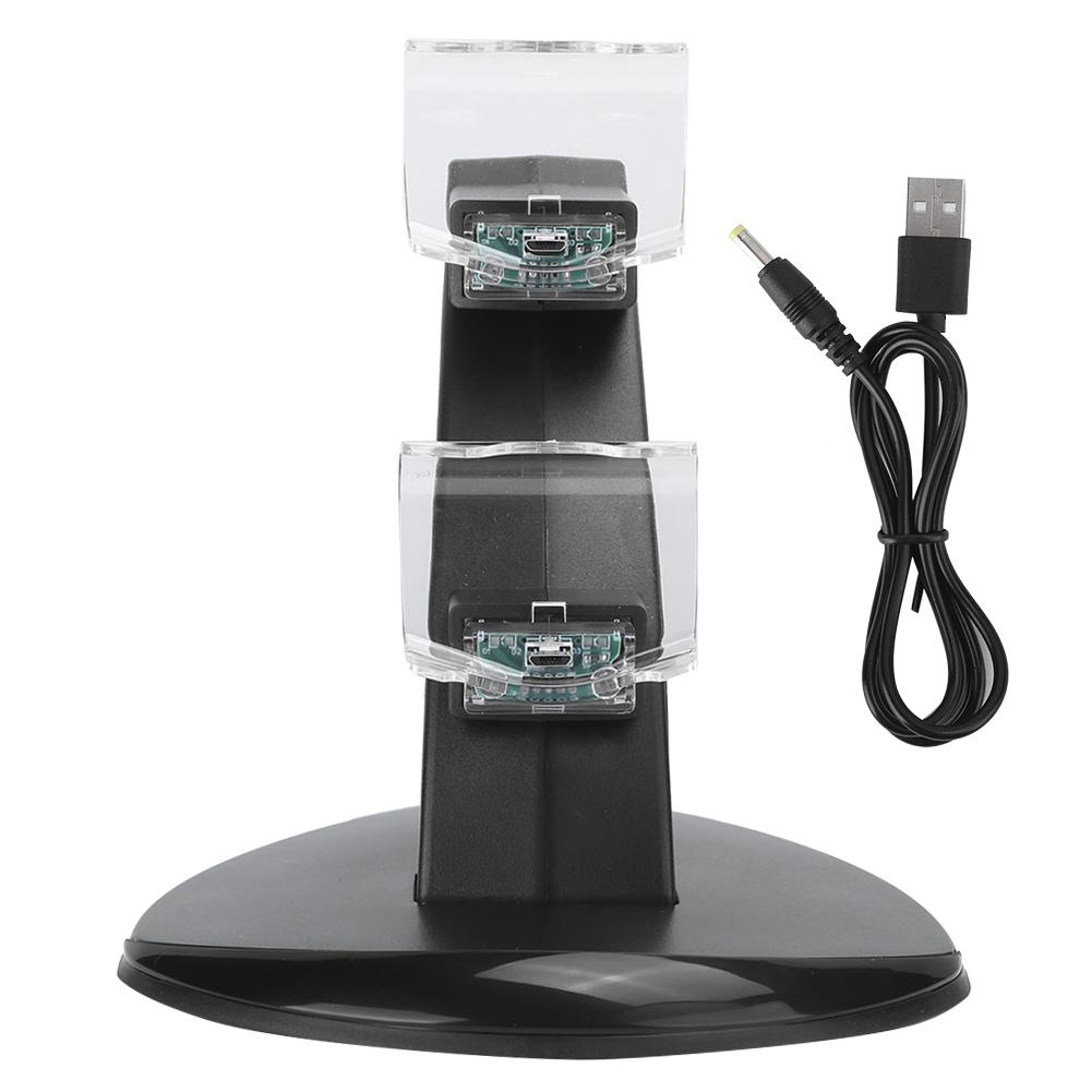 2 In 1 Double Airplane Gamepads Desktop Charger Charging Stand Accessory for PS4