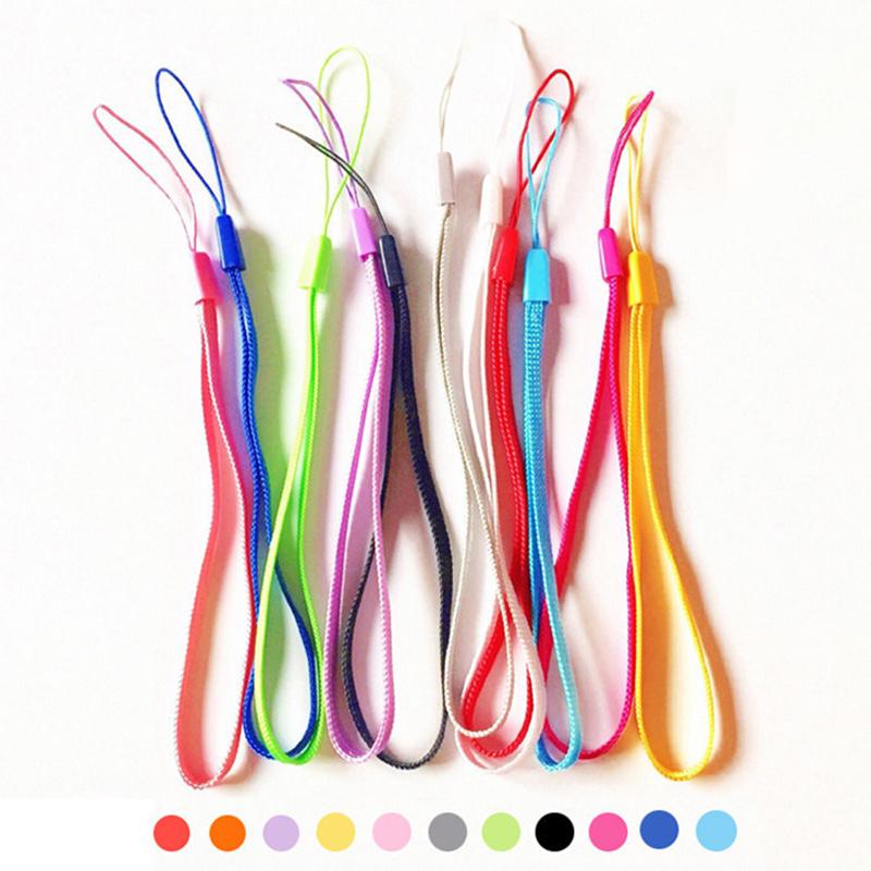 50 Pcs Mobile Phone Strap Colorful Rope Lanyard Hand Wrist Strap For Flashlight Fan U Disk Selfie Stick