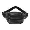 Genuine Leather Fanny Pack, Men's Satchel, Multi-compartment Cowhide Fanny Pack, Men's Mobile Phone Bag, Fanny Pack, Wear-resistant for Work