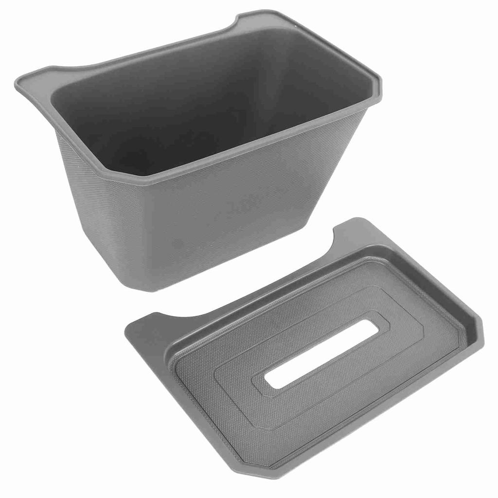 Автомобильный задний ящик для хранения большой вместимости нескользящий органайзер-контейнер для ряда сидений Замена для Tesla Model Y Серый