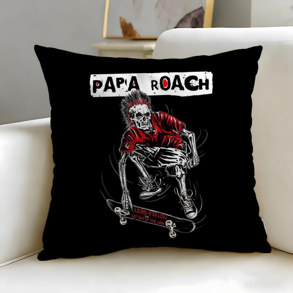 classic band Papa Roach Cushion Cover Soft  EasyWash Pillow Case  Versatile for Couch Bed Travel and Office