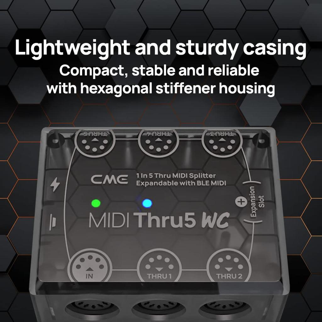 CME MIDI Thru5 WC 1 In 5 Out MIDI Interface High Speed MIDI Thru To Transfer All MIDI Data Precision 1 To 5 MIDI Splitter - - -