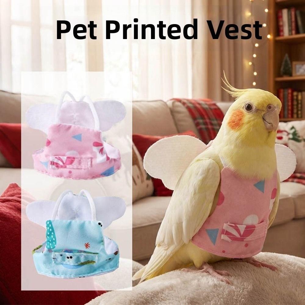 Cartoon Parrot Diaper Adjustable Parrot Flight Suit Cute Pet Bird Nappy Suit Pet Bird Supplies
