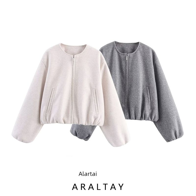 Araltay New Western Style Women Clothes Versitile Fashion Casual Soft Bomber Jacket Outerwear 3046264
