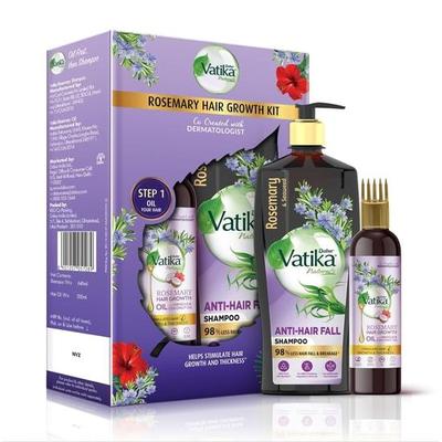 Шампунь против выпадения волос Vatika Rosemary + Масло для роста волос с розмарином | Набор для роста волос - Уменьшает выпадение волос | Стимулирует рост и густоту волос