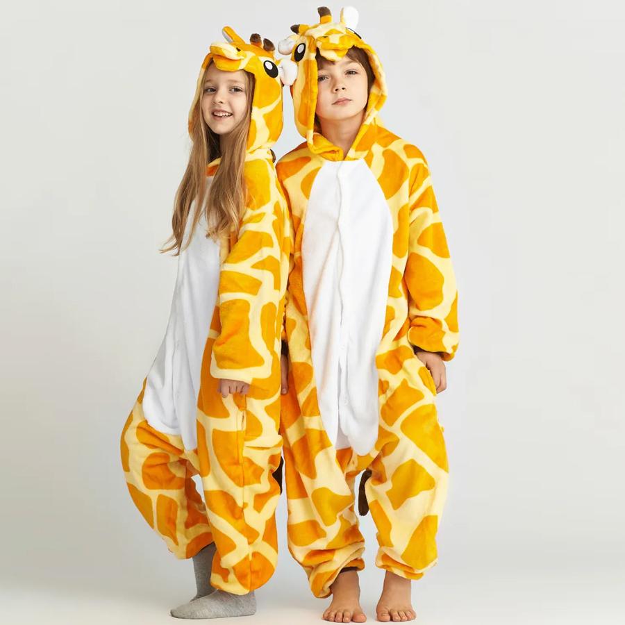 Kigurumi Onesie Kids Unicorn Pajamas For Children Animal Cartoon Sleepers Baby Costume Winter Girls Licorne Jumspuit