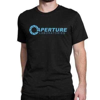 Мужская и женская хлопковая футболка с круглым вырезом Aperture Laboratories 2025, футболка с видеоигрой Half Life, одежда, новинка