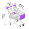 Kids Mini Shopping Cart for Role Play, Supermarket Handcart Toy, Storage Basket Children