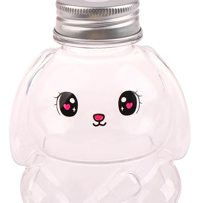 Kawaii бутылки с кроликом для молока, чая, кофе, сока, портативная чашка для питья, домашняя прозрачная бутылка для приготовления сока, бутылка для напитков, не содержащая BPA
