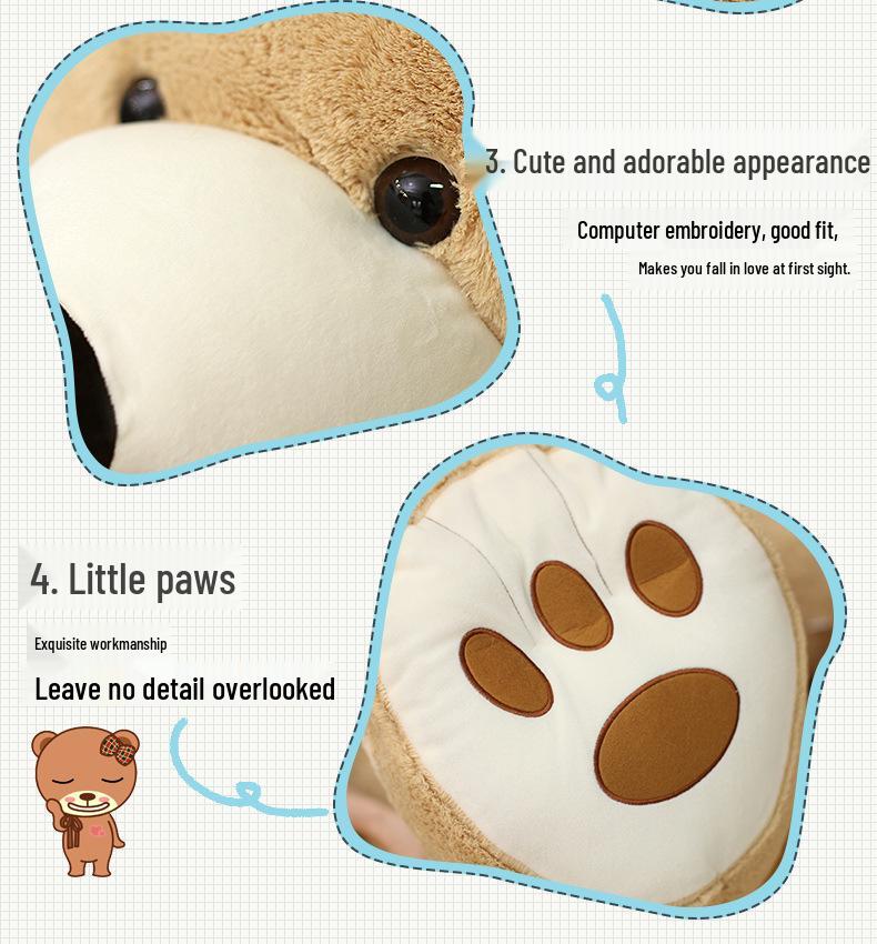 Плюшевый мишка Хагги, Американский плюшевый мишка, Милая кукла гигантская панда, Подарок на день рождения для девочек