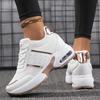 Leather Height Increasing Insole Comfortable Platform Sneakers Casual Women's Shoes Chunky Sneakers