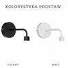 Lampa kinkiet ścienny metalowy led abażur juta