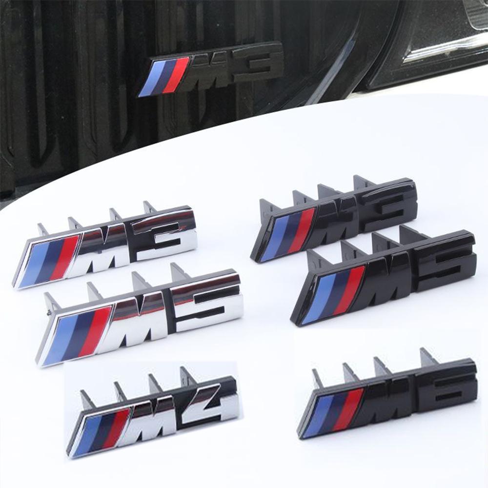 3D Car Front Grille M Badge Emblem Decoration Accessories For BMW M M1 M2 M3 M4 M5 M6 M7 E39 E87 E60 E46 E53 E90 F10 F20 F25 F30 xn8