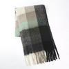 Imitation Cashmere Scarf for Women Winter Warm Thickening New Solid Color Scarf for Men Thick Tassel Woolen Scarf