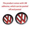 XJBRL1 For VW 2Pcs Car Front Grill/Rear Emblem Lid Covers Logo Sticker For Volkswagen VW GOLF 5 6 7 8 MK5 MK6 MK7 MK8 POLO Scirocco s