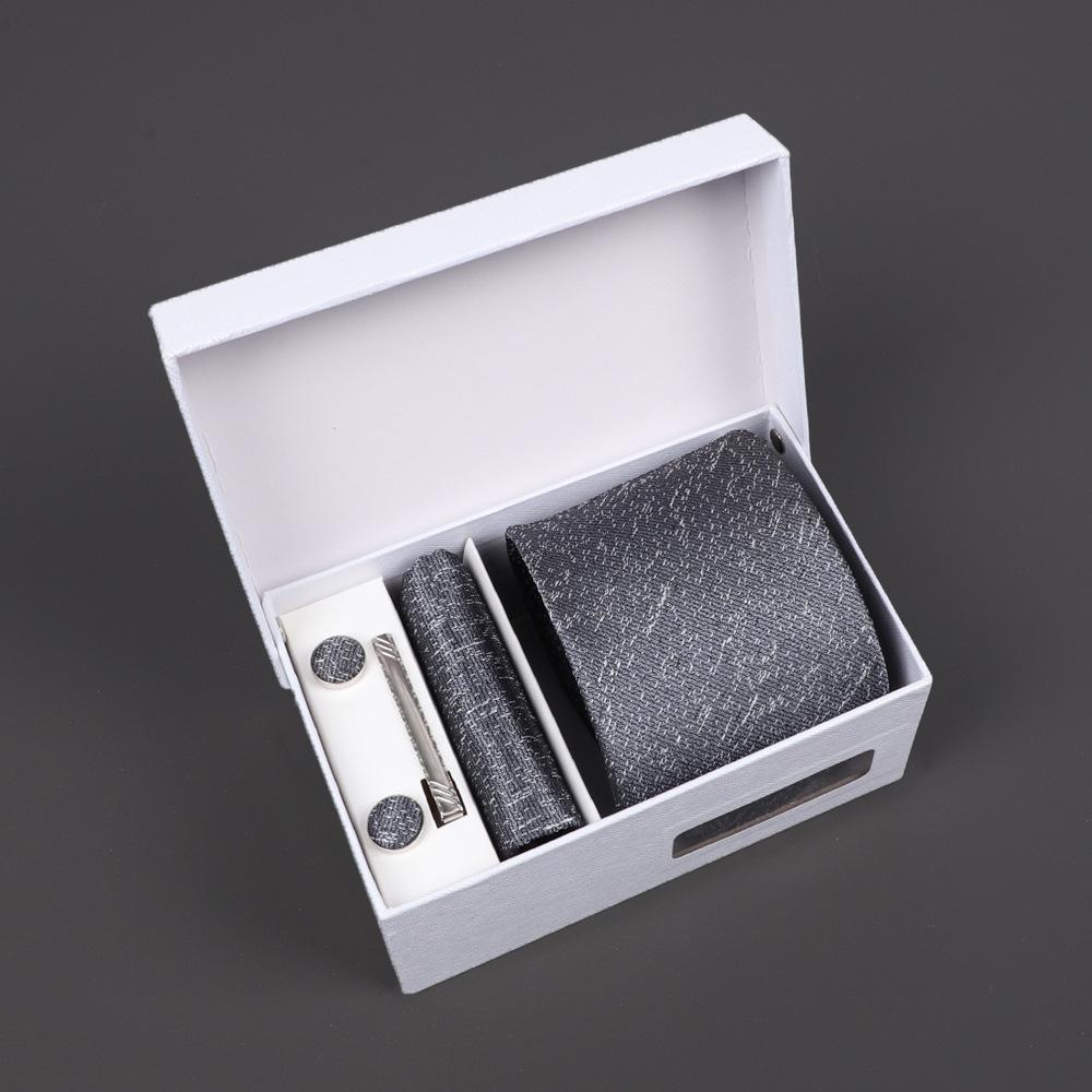 2025 Men'S Tie Premium Gift Box Jacquard Embroidered Tie Tie Logo Making