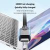 USB5.0 USB C на USB C Кабель 80 Гбит/с 16K@60 Гц 240 Вт Быстрая Зарядка USB C Дата Кабель Видео Кабель для Смартфона Ноутбуков