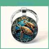 Elegant Alloy Keyring With Unique Turtle Pattern For Friend Gifts And Promotional Use