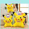 Плюшевая игрушка Покемон Вечеринка Пикачу Мягкая Милая Набивная Игрушка с Наполнителем из PP Хлопка