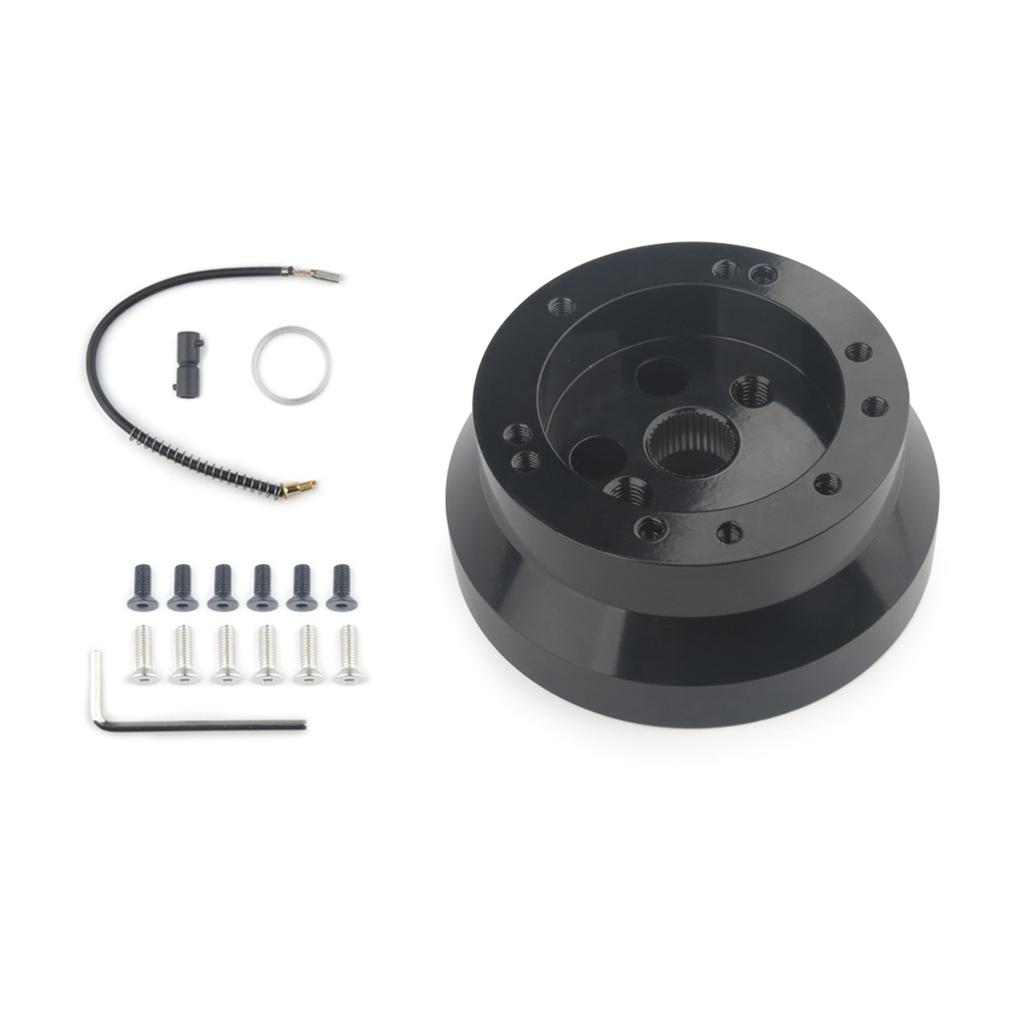 5 & 6 Hole Steering Wheel Polished Short Hub Adapter for Ididit Chevy Quick Release Billet Steering Wheel Hub Adapter