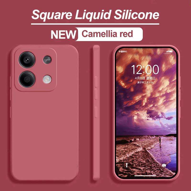 Чехол для Redmi Note 13 Pro 4G, жидкий силиконовый мягкий чехол из ТПУ для Xiaomi Redmi Note 13 Note13pro Plus Note13 Pro 5G, чехол для телефона