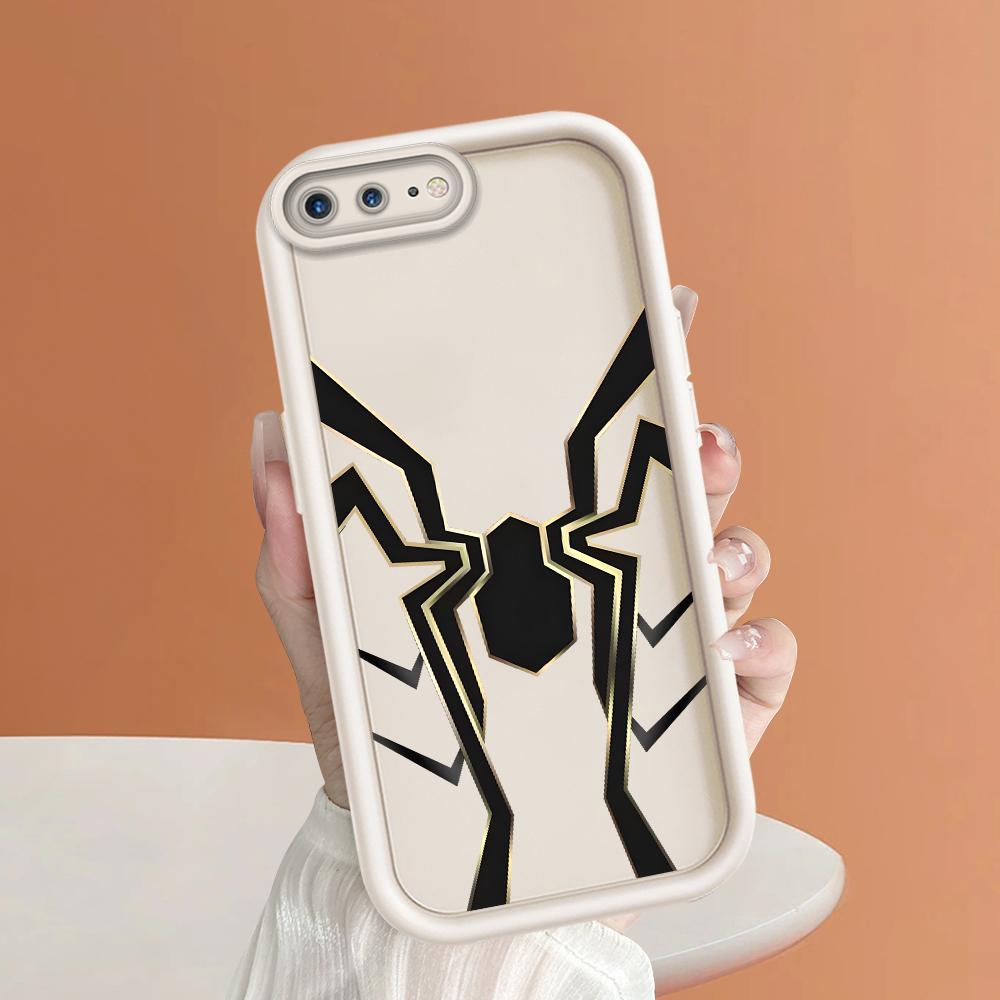 Черный квадратный силиконовый чехол для телефона с рисунком паутины для iPhone Samsung Galaxy Xiaomi Redmi POCO HUAWEI Honor противоударный защитный резиновый чехол