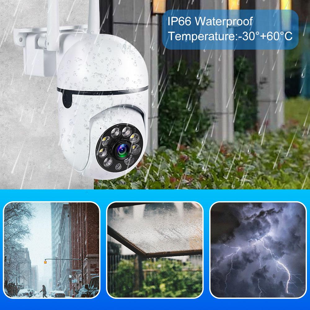IP-камера Wi-Fi 200 Вт, 5 ГГц и 2,4 ГГц, HD 1080P, ИК, полноцветная, ночного видения, наружная беспроводная камера наблюдения, AI, отслеживание людей (1/2/4 шт.)