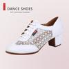 Ladies Ballroom Dance Middle High Heel Soft Sole Teacher Square Dance Shoes Modern Dance Shoes
