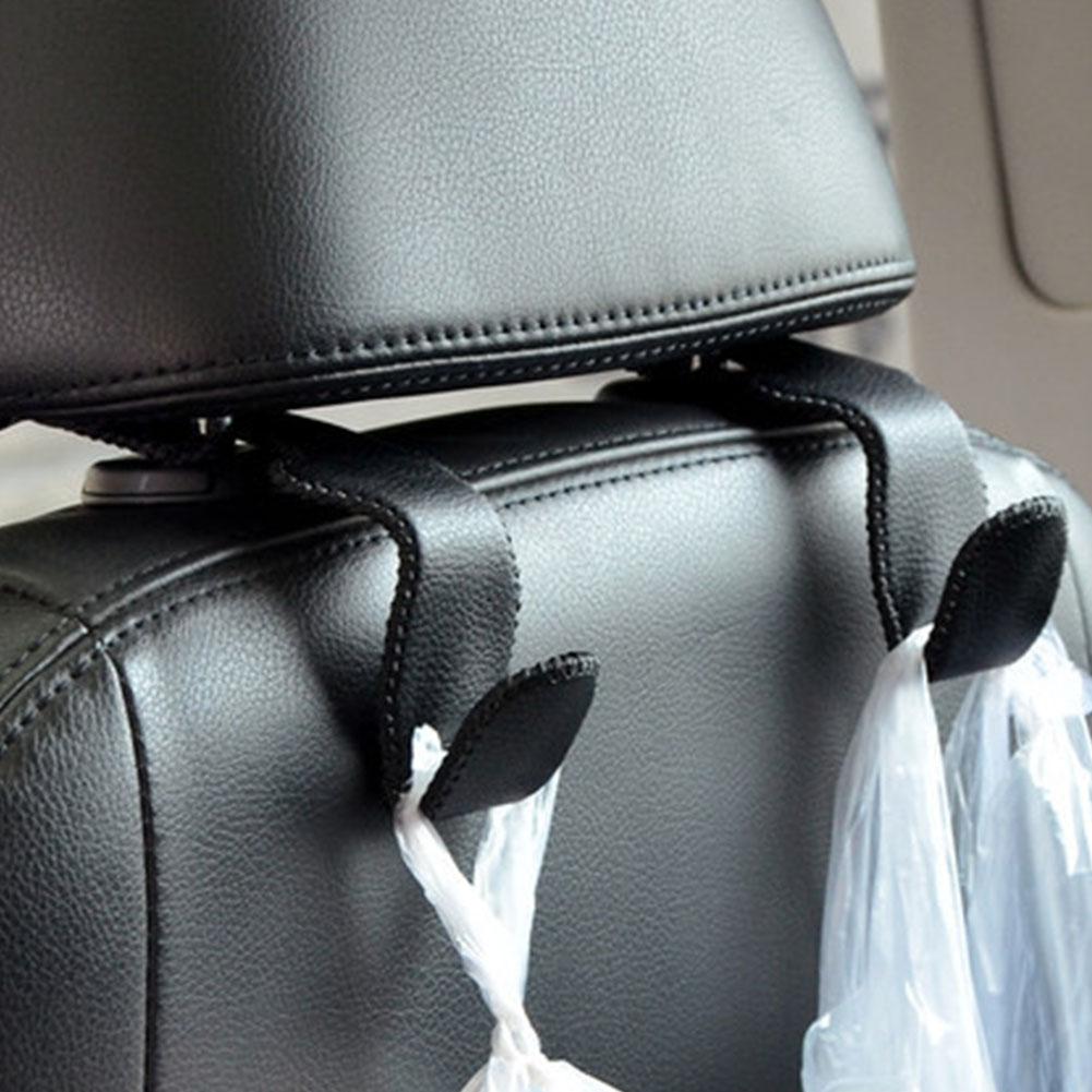 Держатель для хранения для автомобильных подголовников, крючки, подвесные кошельки, автозастежка, органайзер на заднее сиденье, искусственная кожа, задняя стойка